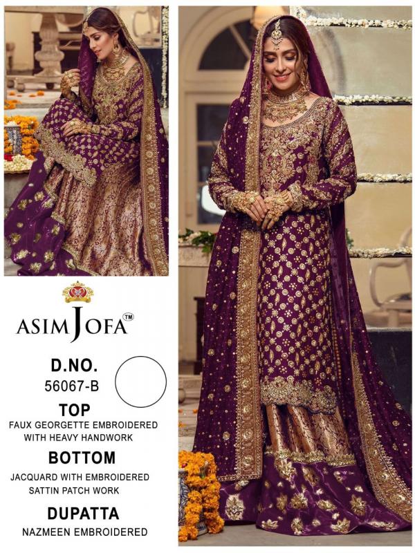 Asim Jofa 56067 Colours Georgette Designer Exclusive Salwar Suit